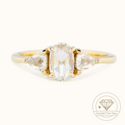 Madison Oval Rose Cut Diamond Ring