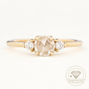 Sofia Round Rose Cut Diamond Ring