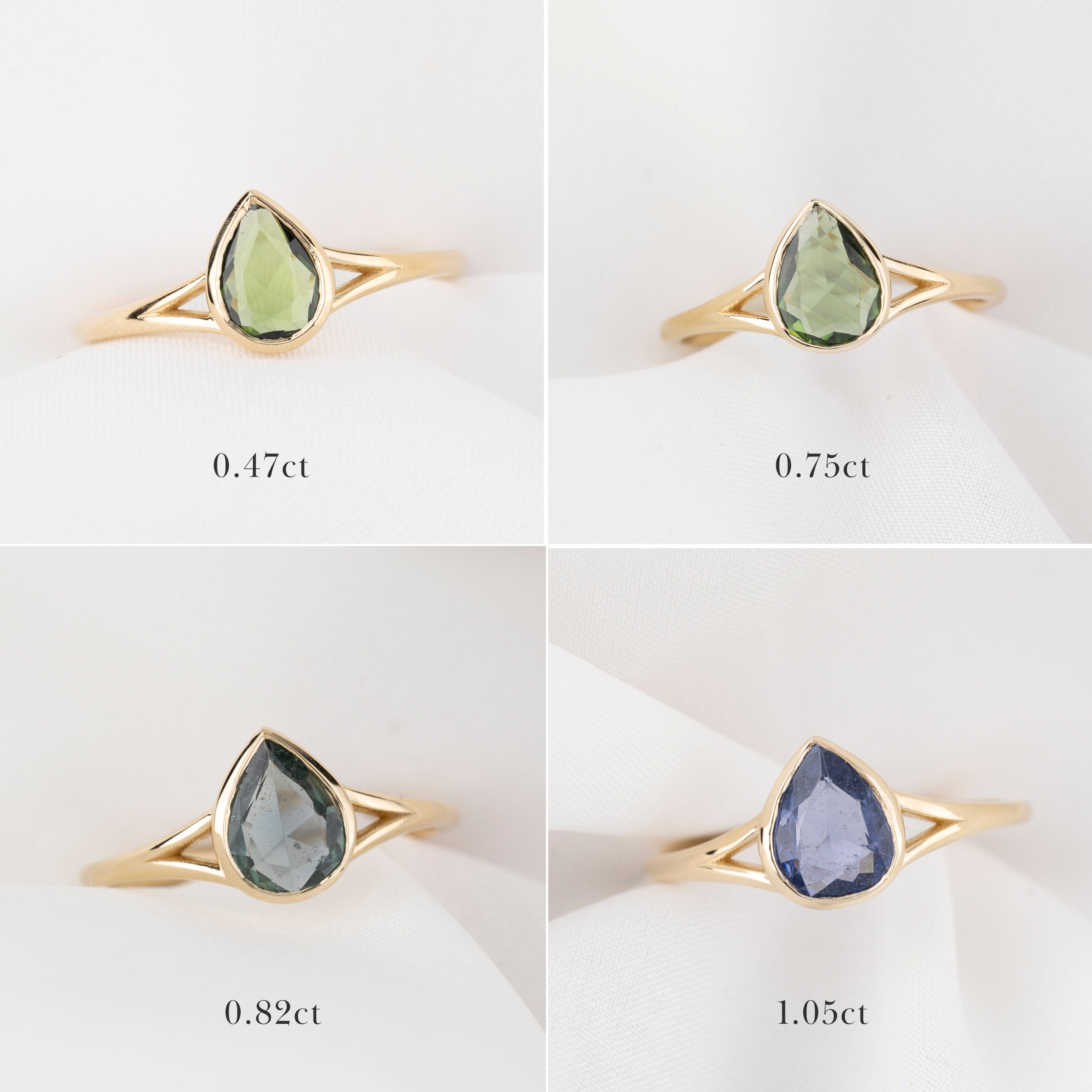 Kylie Ring, 0.70 1.00ct and Sapphire