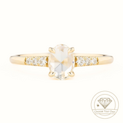 Gianna Oval Rose Cut Diamond Ring