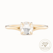 Kylie Round Rose Cut Diamond Ring