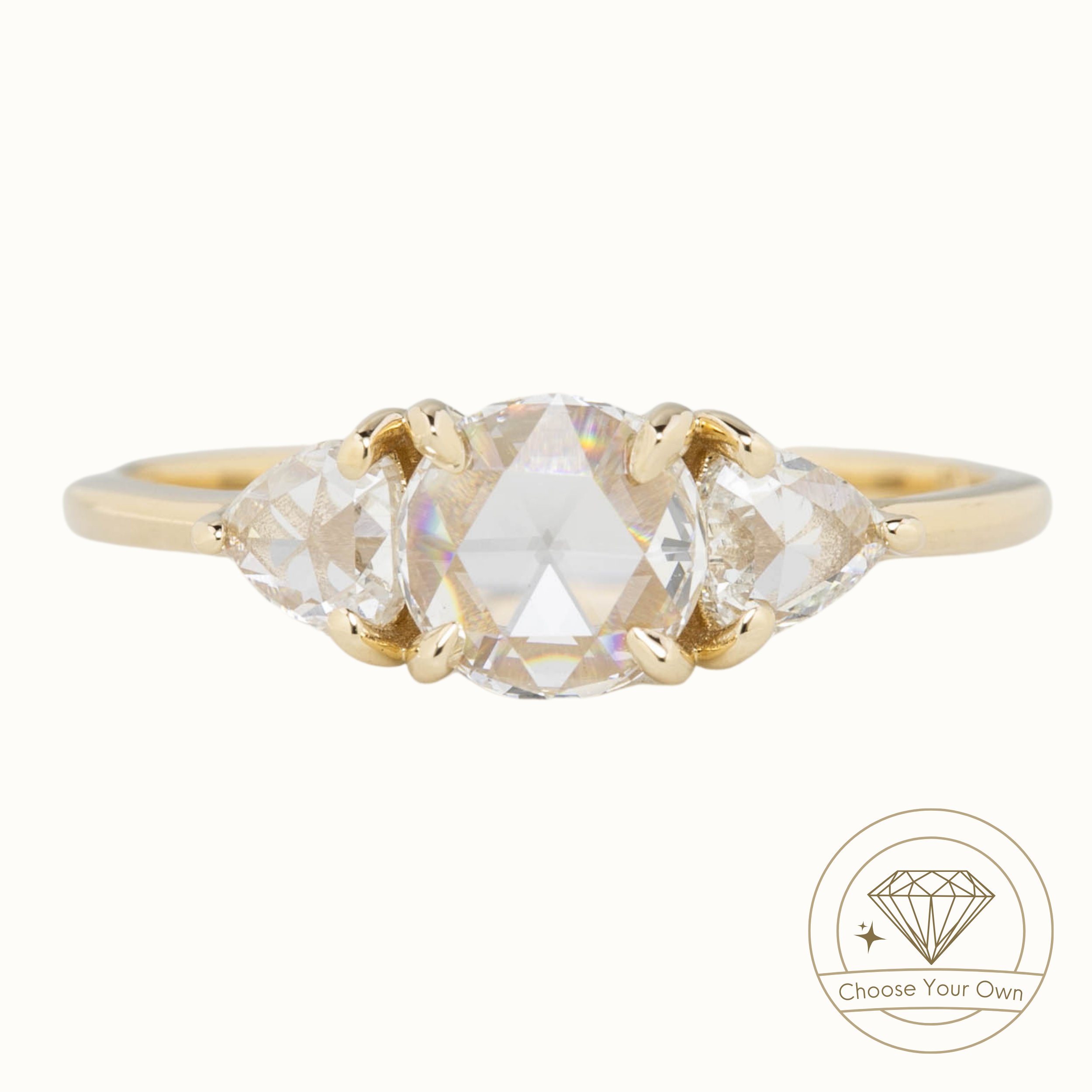 Madison Round Rose Cut Diamond Ring