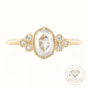 Celine Oval Rose Cut Diamond Ring