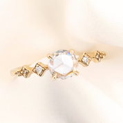 Celeste Ring, 0.49ct Round Rose Cut Diamond
