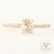 Maria Oval Rose Cut Diamond Ring