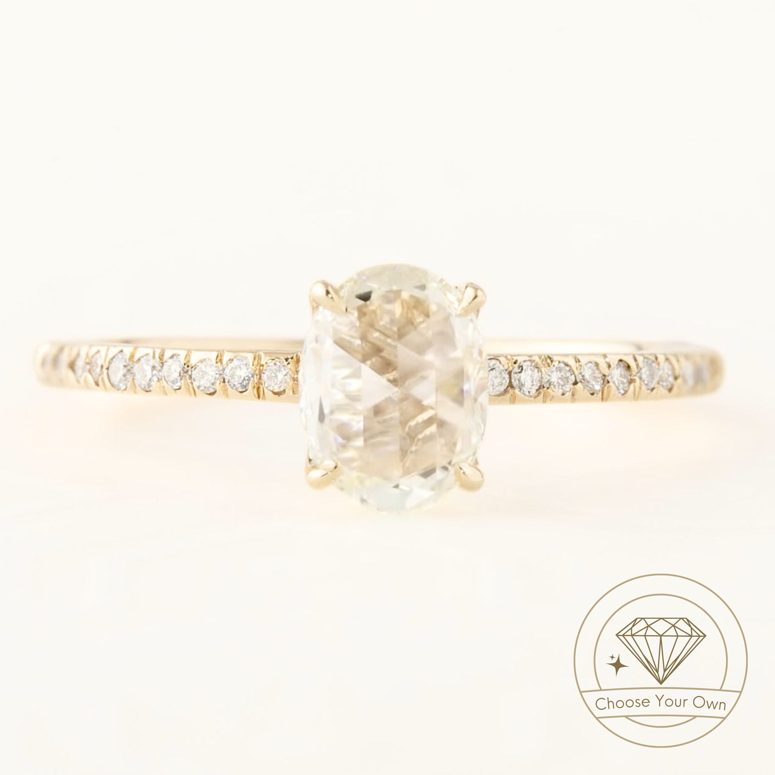 Maria Oval Rose Cut Diamond Ring