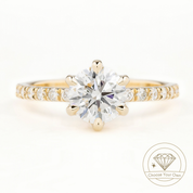 Maria Luxe Round Diamond Ring