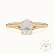 Kylie Oval Rose Cut Diamond Ring