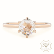 Floryn Round Rose-Cut Diamond Ring