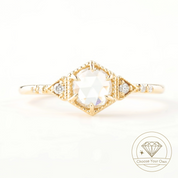 Agatha Round Rose Cut Diamond Ring