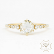 Mila Round Rose Cut Diamond Ring