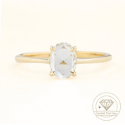 Lisa Oval Rose Cut Diamond Ring