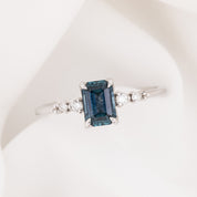 Estel Fleur Ring, 0.82ct Montana Sapphire