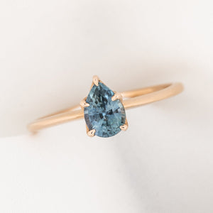 Sara Ring, 0.83ct Blue Montana Sapphire