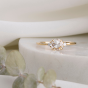 Emilie Round Rose Cut Diamond Ring