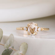 Estel Oval Rose Cut Diamond Ring