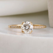 Sabrina Ring, 1.00ct European Cut Diamond