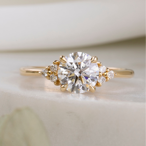 Teresa Ring, 1ct/1.32ct Lab Diamond, 14k Yellow Gold (One of a kind)
