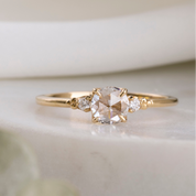 Estel Round Rose-Cut Diamond Ring