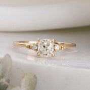 Estel Ring, 0.84st Cushion Diamond | GIA Certified