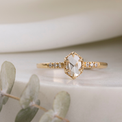 Grace Oval Rose Cut Diamond Ring