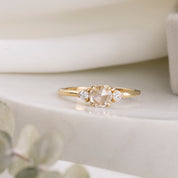 Sofia Round Rose Cut Diamond Ring