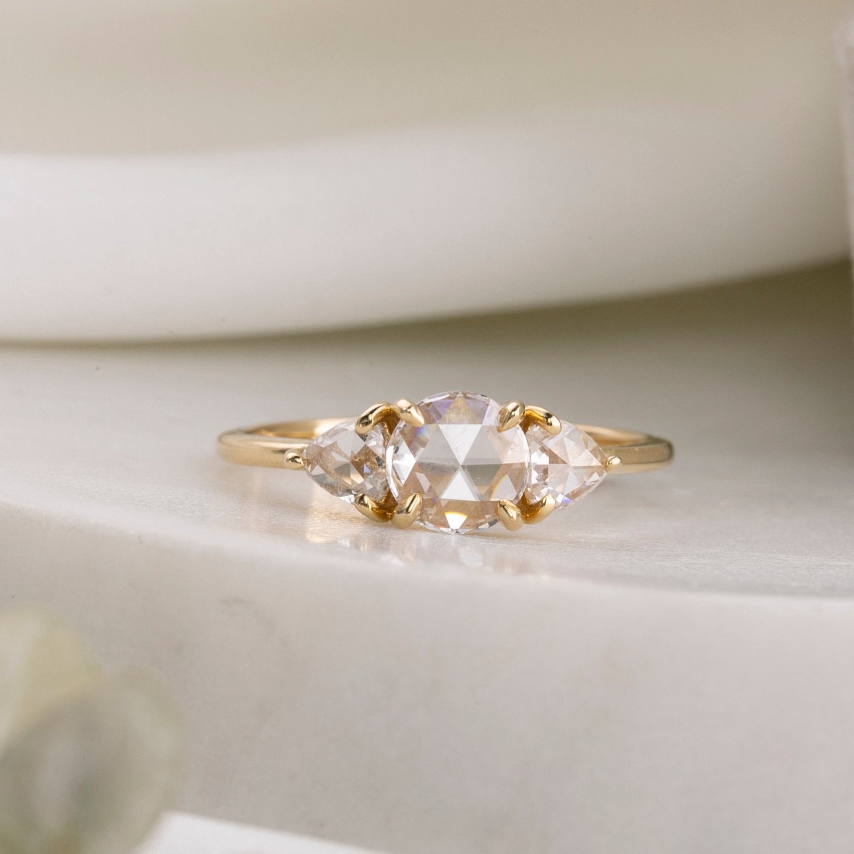 Madison Round Rose Cut Diamond Ring