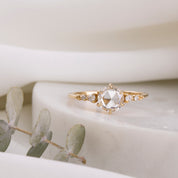 Mila Round Rose Cut Diamond Ring