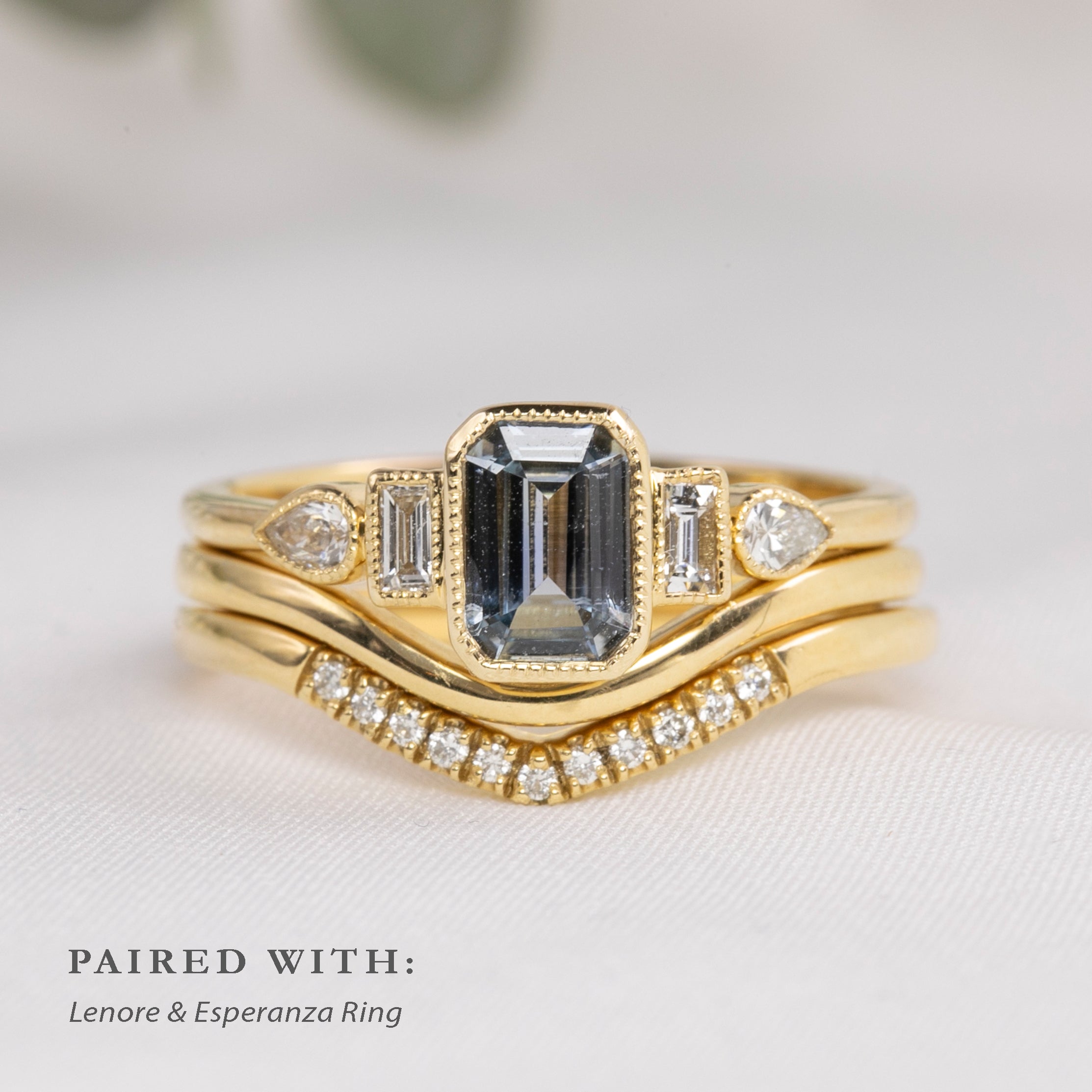 Edith Ring, 0.71ct Montana Sapphire