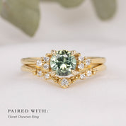 Teresa Ring, 1.17ct Green Yellow Montana Sapphire
