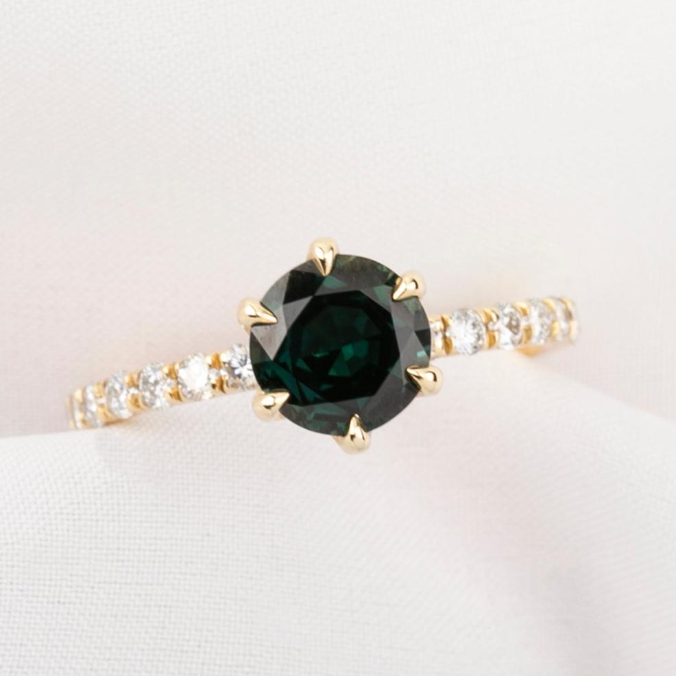 Maria Luxe Grand Ring, 1.58ct Queensland Sapphire