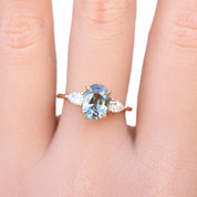 Olivia Grand Ring, 2.30ct Madagascar Sapphire, oval shape gemstone