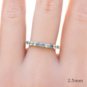 Lydia Montana Sapphire Band 2.3mm-0.70ctw