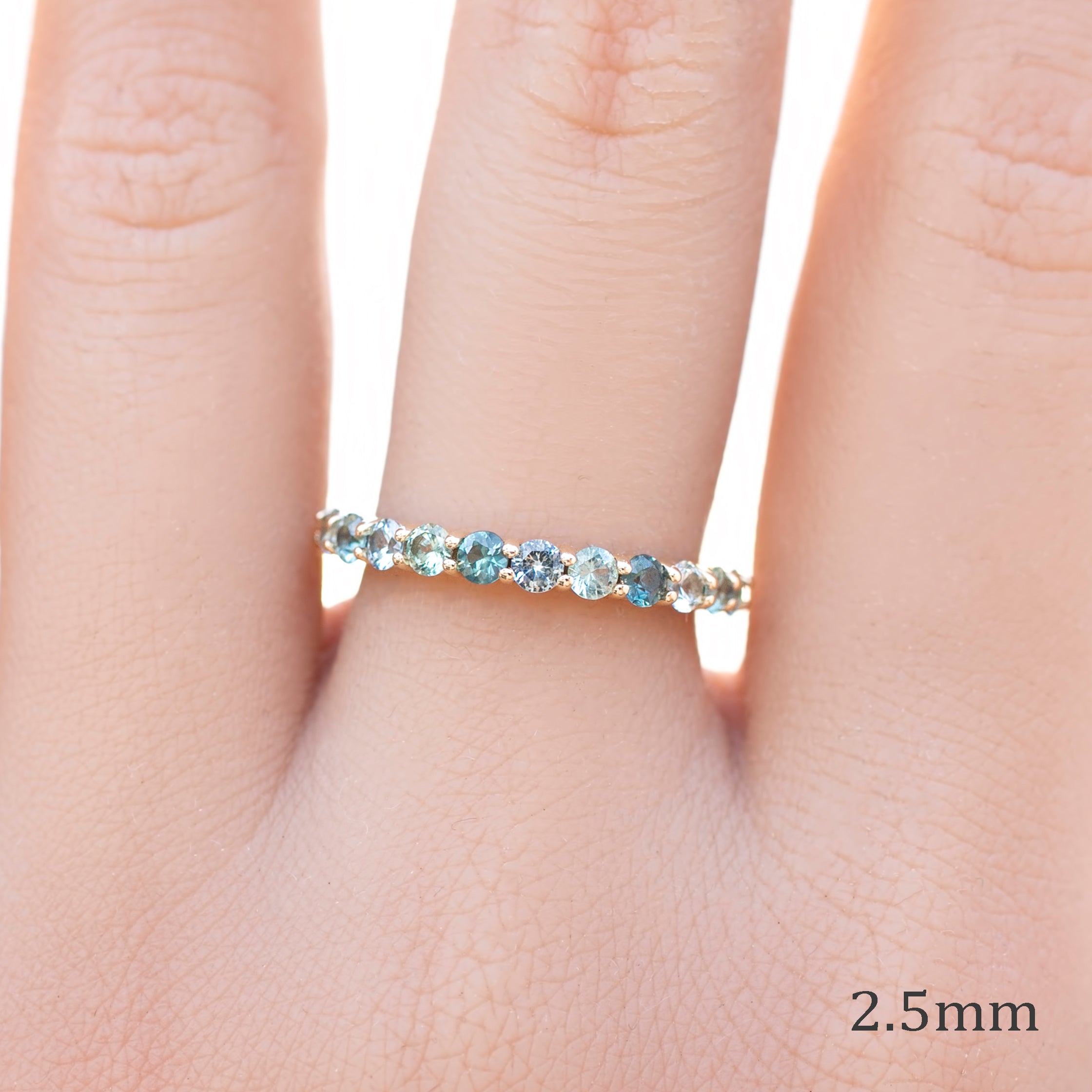 Lydia Montana Sapphire Band 2.3mm-0.70ctw
