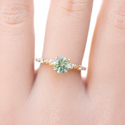 Wisteria Ring, 1.19ct Montana Sapphire