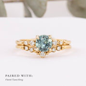 Estel Fleur Ring, 0.86ct Montana Sapphire