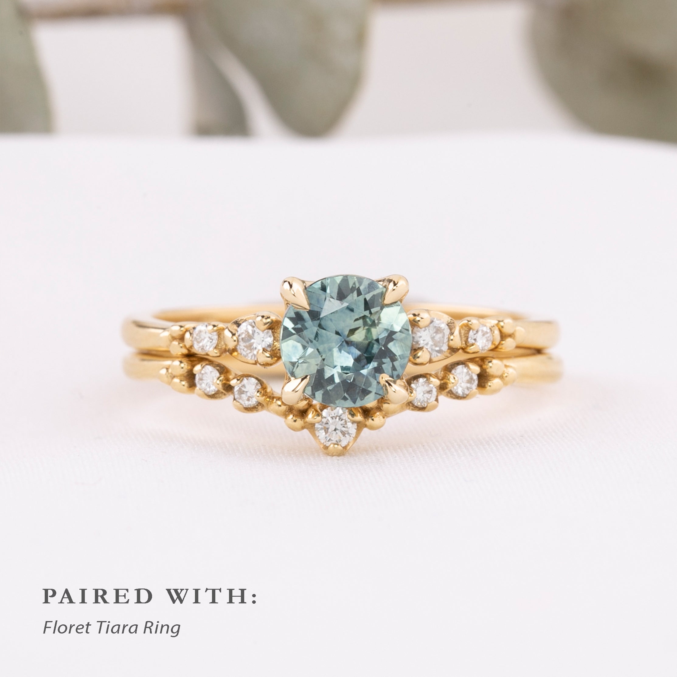 Estel Fleur Ring, 0.86ct Montana Sapphire