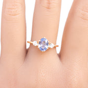 Ayana Ring, 1.36ct Srilanka Sapphire, oval shape gemstone