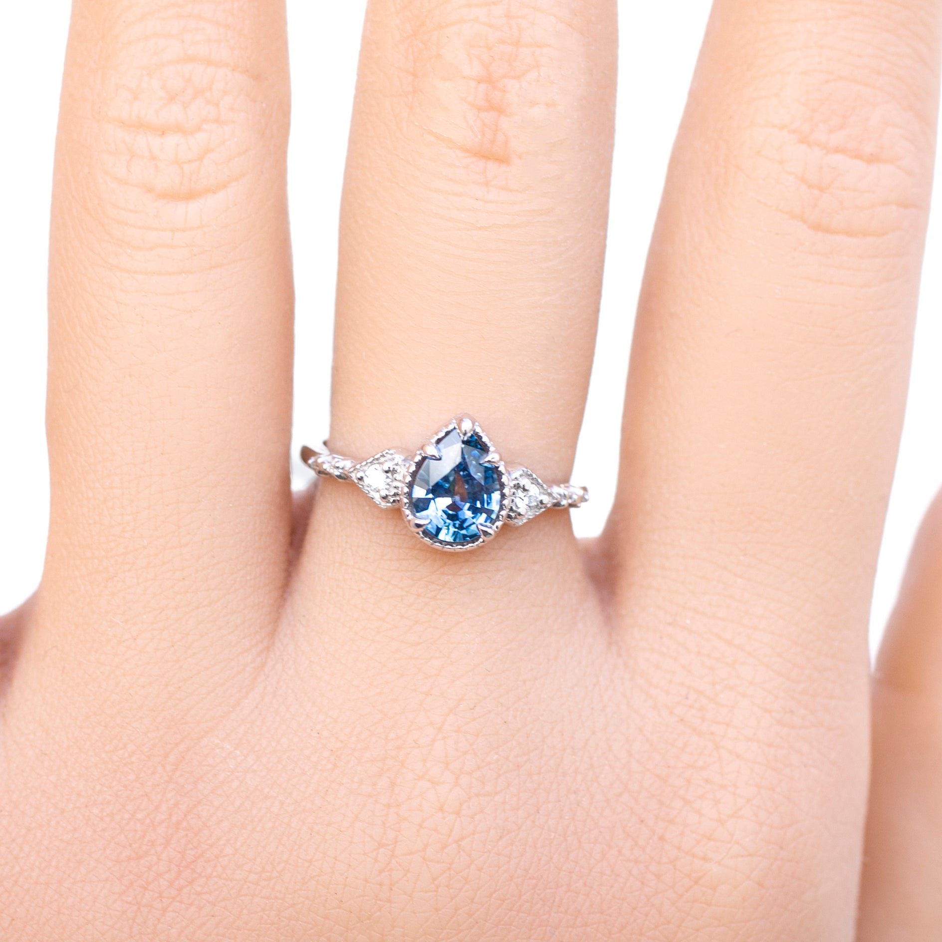Agatha Ring, 0.87ct Montana Sapphire