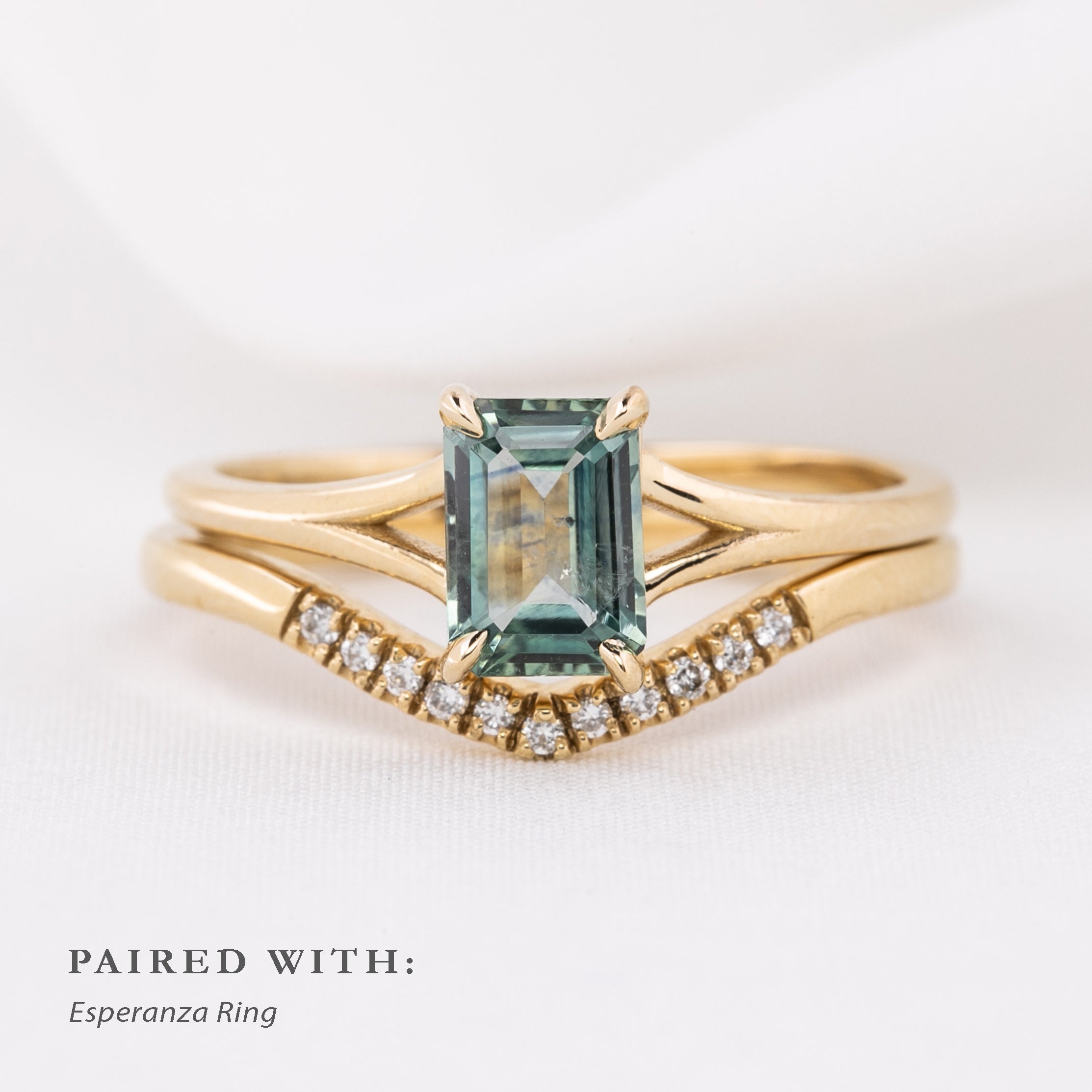 Kylie Ring, 1.13ct Montana Sapphire
