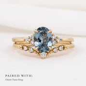 Teresa Ring, 0.97ct Blue Montana Sapphire
