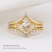 Emilie Round Rose Cut Diamond Ring