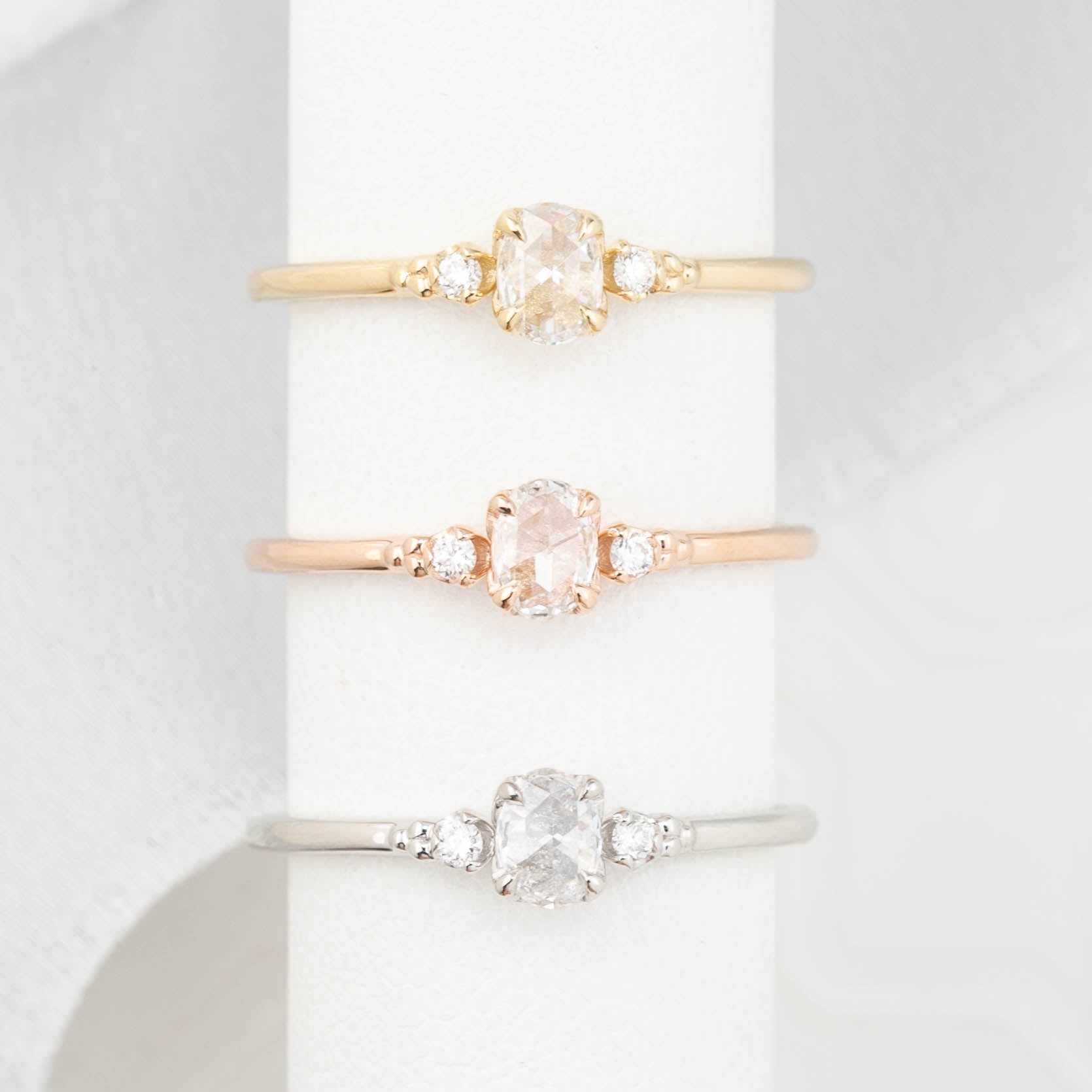 Estel Oval Rose Cut Diamond Ring