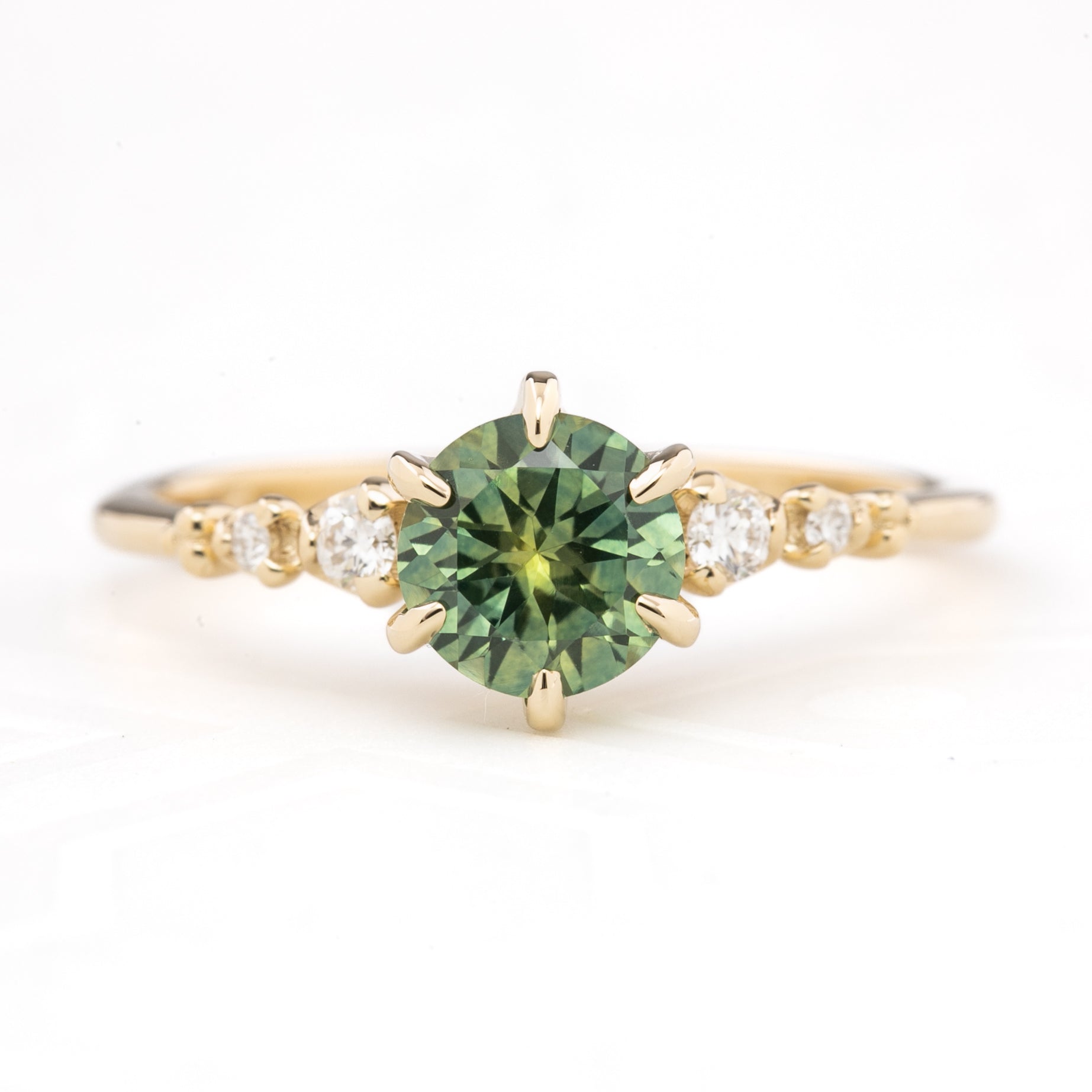Estel Fleur Ring, 1.10ct Montana Sapphire
