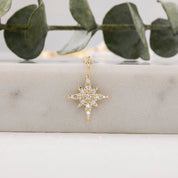 Starburst Diamond Pave Necklace
