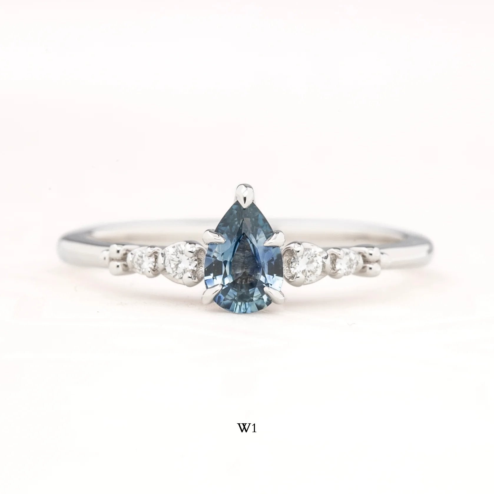 Estel Fleur Ring, 0.55ct Montana Sapphire