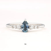 Estel Fleur Ring, 0.55ct Montana Sapphire