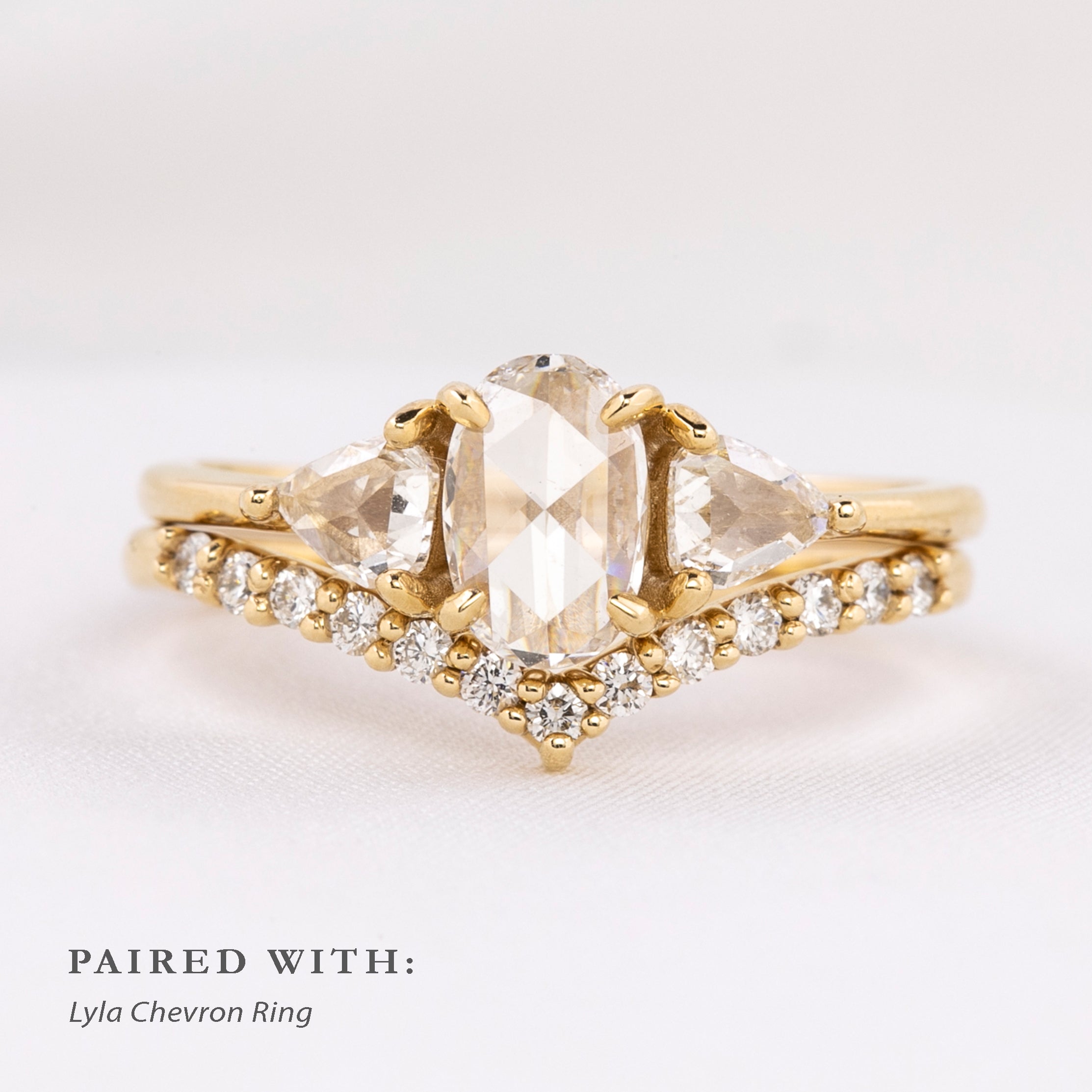 Madison Oval Rose Cut Diamond Ring