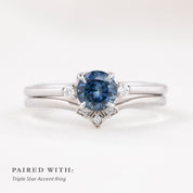 Sofia Ring, 0.77ct Montana Sapphire