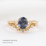 Estel Ring, 1.06ct Srilanka Sapphire, oval shape gemstone